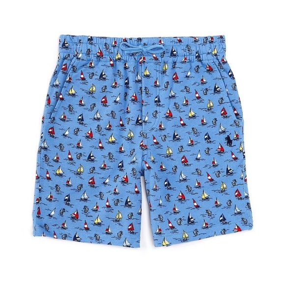 Polo Ralph Lauren Sailboat-Print Spa Terry Shorts - Picture 3 of 7